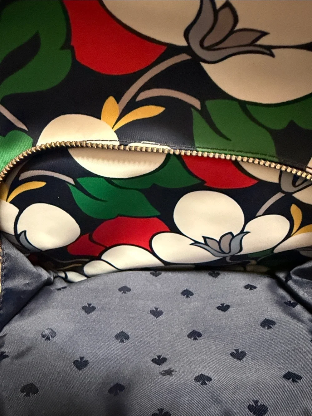 kate spade Dawn Breezy Floral Print Mini Backpack - Navy, white, Red, Green
